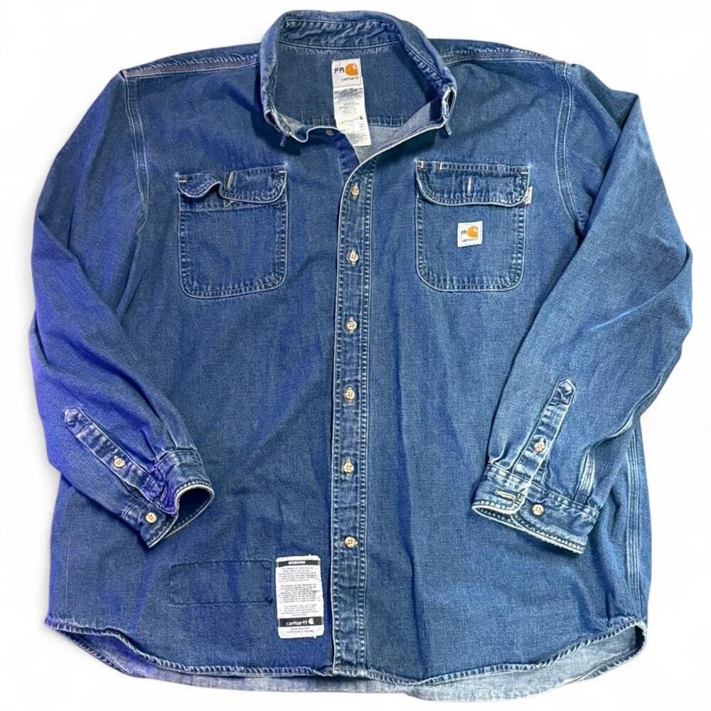 Carhartt FR denim work shirt